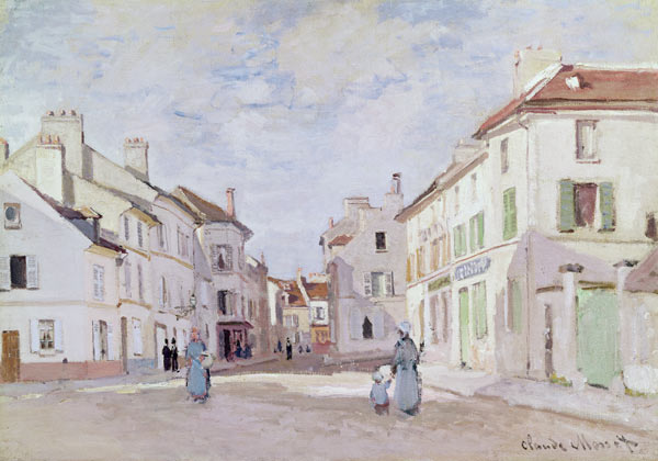 Rue de la Chaussee at Argenteuil de Claude Monet