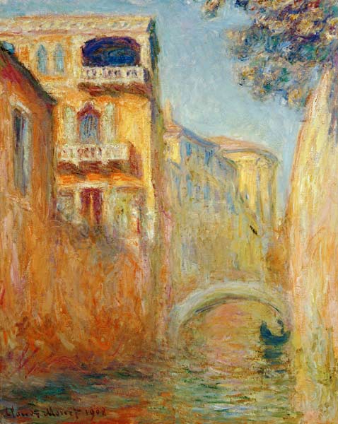 Venice - Rio de Santa Salute de Claude Monet