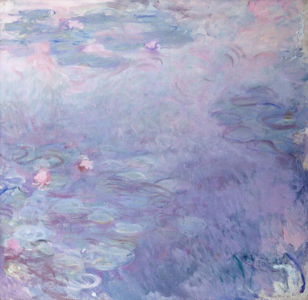 Nenúfares con colores suaves de Claude Monet