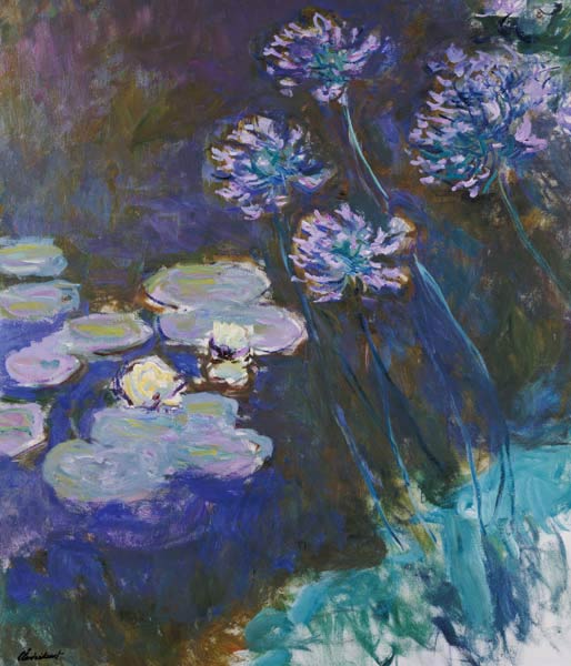 Nenúfares en Giverny #5 ( y Agapanthus) de Claude Monet