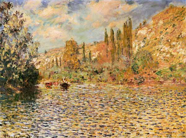 The Seine at Vetheuil de Claude Monet