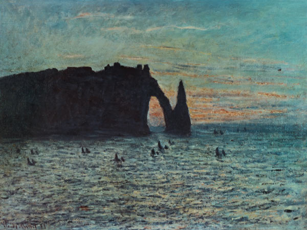 The Hollow Needle at Etretat de Claude Monet