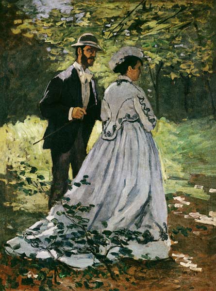 The Promenaders, or Bazille and Camille de Claude Monet