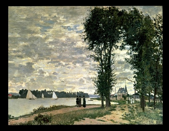 The Banks of the Seine at Argenteuil de Claude Monet