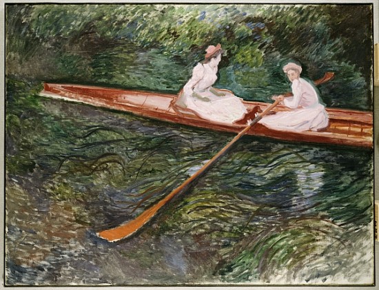 The Pink Rowing Boat de Claude Monet