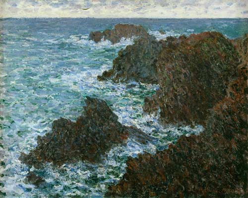 The Rocks at Belle-Ile, the Wild Coast de Claude Monet