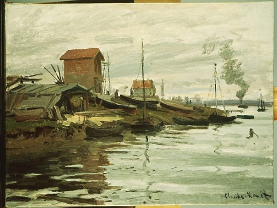 The Seine at Petit-Gennevilliers de Claude Monet