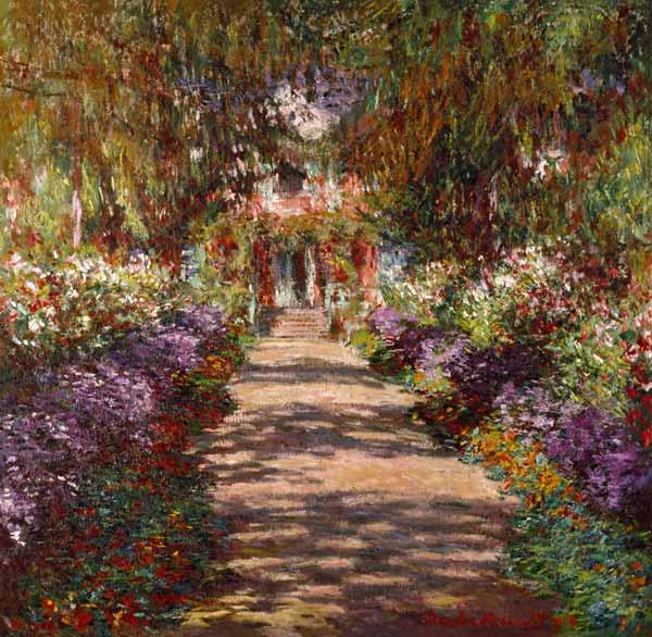 Paseo en Giverny - Claude Monet