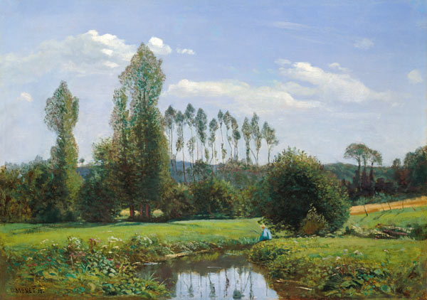 View at Rouelles de Claude Monet