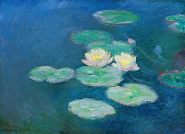 Waterlilies, Evening de Claude Monet