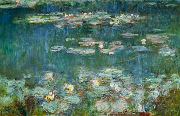 Waterlilies: Green Reflections de Claude Monet