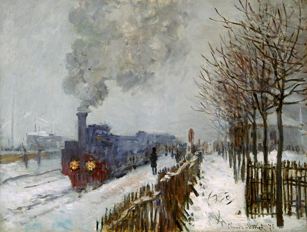 Tren en la nieve, La Locomotora de Claude Monet