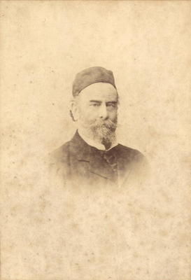 Portrait photograph of Alfred Sisley (1839-99) (sepia photo) de Clement Maurier