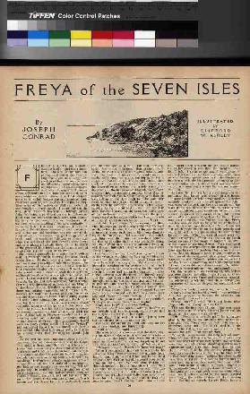 Twixt Land and Sea, Vol.35 page 20, illustration for Metropolitan Magazines Freya of the Seven Isles