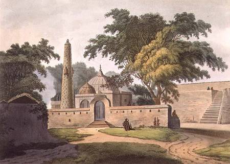 The Burial Place of a Peer Zada, Anopther, plate 6 from 'Twenty Four Views in Hindostan' de Colonel Francis Swain Ward