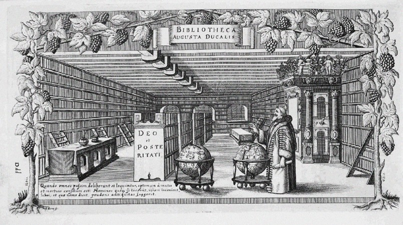 August von Brunswick-Lüneburg in his library de Conrad Buno