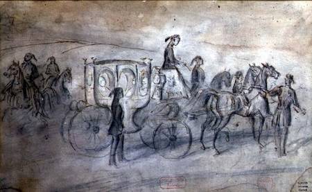 The Sultan's Carriage de Constantin Guys