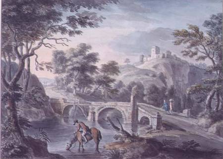 Landscape with Bridge de Copplestone Warre Bamfylde