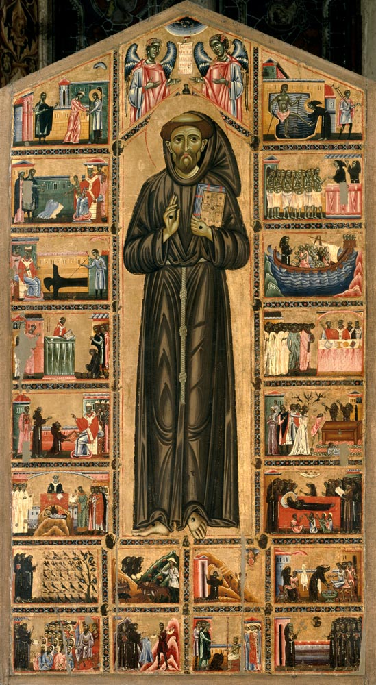 Der Heilige Franz von Assisi und Szenen aus seinem Leben de Coppo  di Marcovaldo
