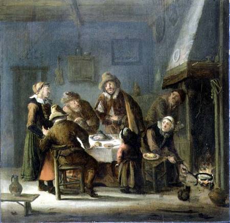 Group in an interior de Cornelis Beelt