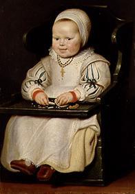 Retrato de una niña sentada en una silla de Cornelis de Vos