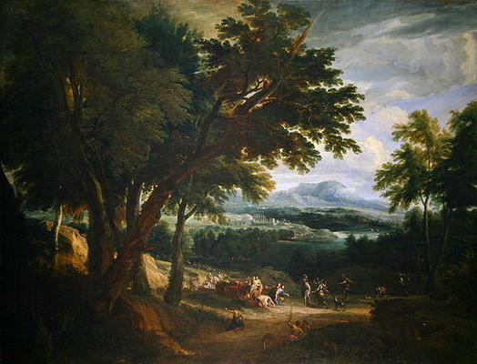 David and Abigail (oil on canvas) de Cornelis Huysmans
