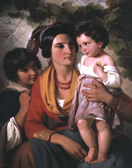 Mother and Children de Cornelis Kruseman