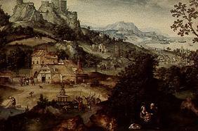 Landscape with rest on the flight to Egypt and bet