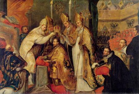 The Coronation of Charles V (1500-58) Holy Roman Emperor de Cornelis Schut