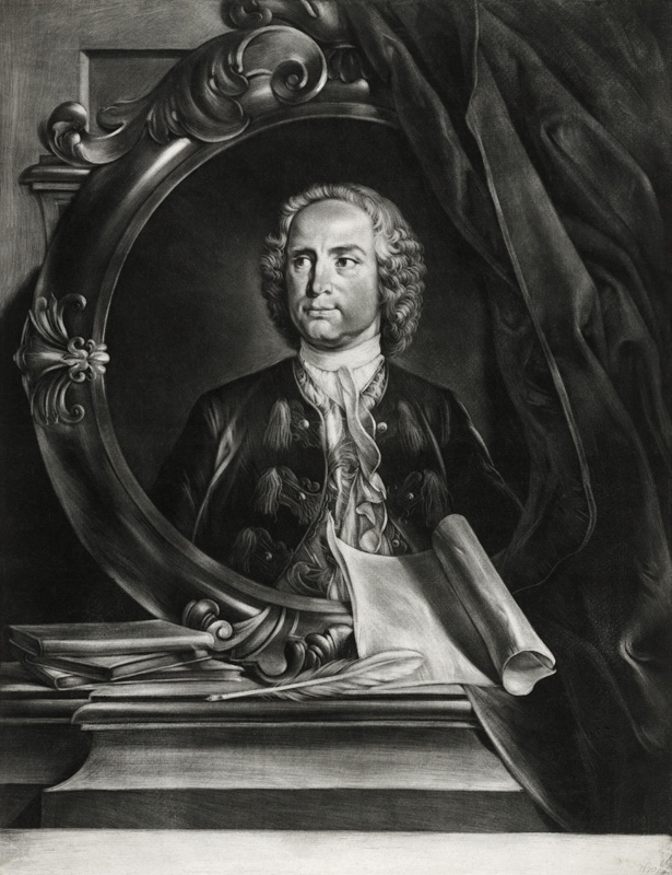 Portrait of the Composer Pietro Antonio Locatelli (1695-1764) de Cornelis Troost