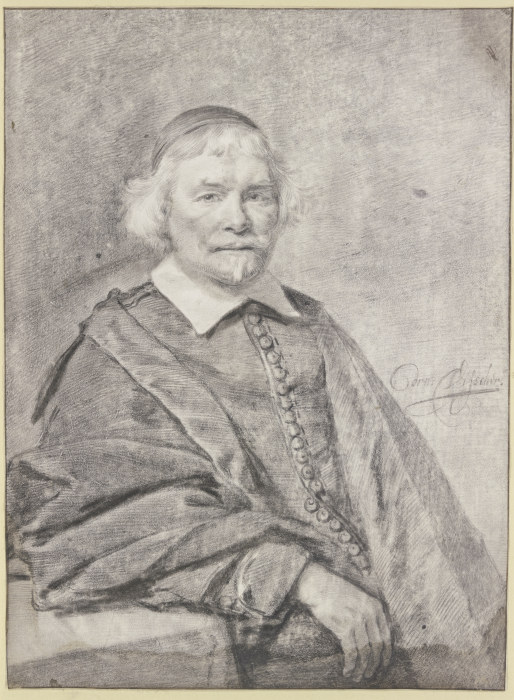 Bildnis des Robert Junius in seinem vorletzten, 48. Lebensjahr de Cornelis Visscher