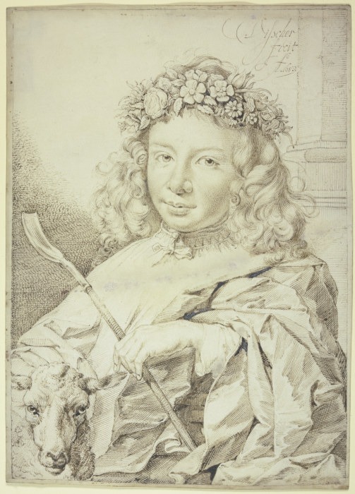 Bildnis eines Knaben als Hirtenjunge de Cornelis Visscher