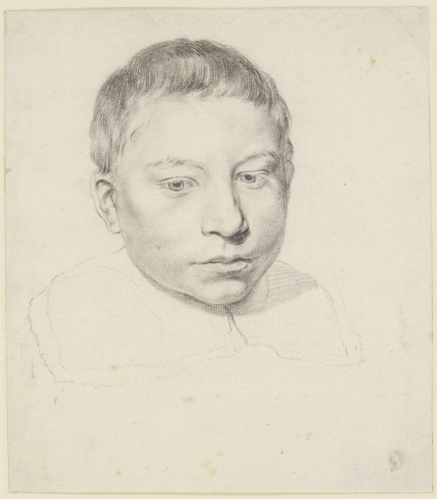 Kopf eines Jünglings mit umgelegtem Kragen de Cornelis Visscher