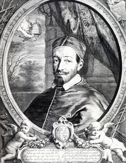 Pope Alexander VII, published by Clement de Jonghe de Cornelius de Visscher