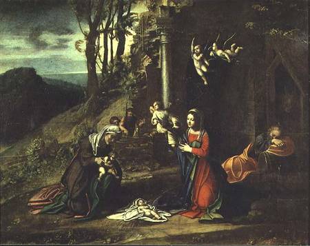 Adoration of the Christ Child de Correggio (eigentl. Antonio Allegri)