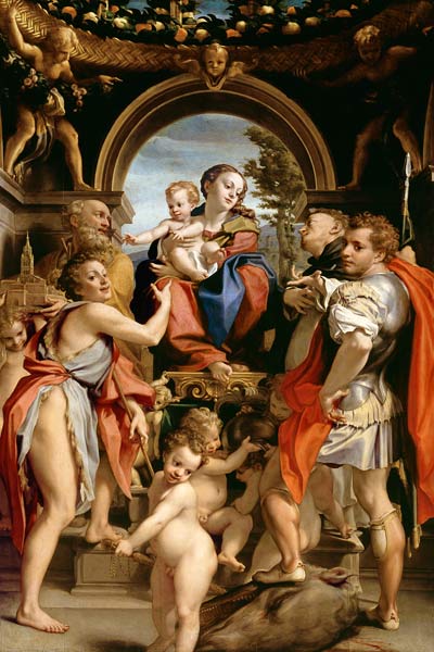 Madonna mit dem Heiligen Georg de Correggio (eigentl. Antonio Allegri)