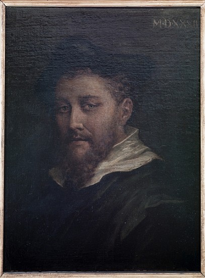 Portrait presumed to be of the artist de Correggio (eigentl. Antonio Allegri)