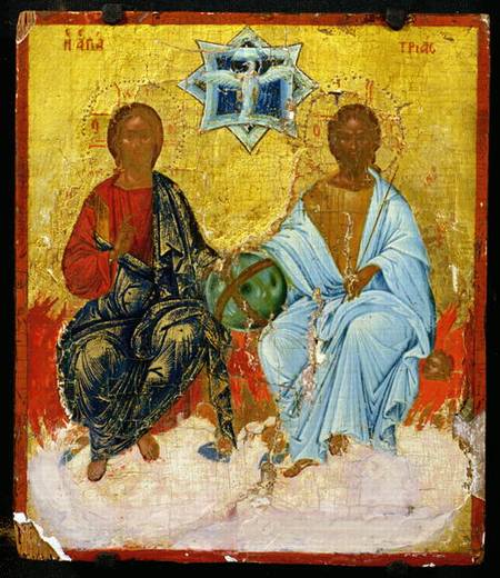 Icon of the Holy Trinity de Cretan