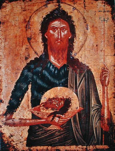 Icon of St. John the Forerunner de Cretan