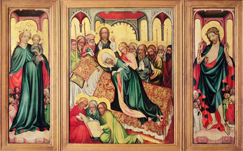 Roudnice Triptych, c.1400-10 (see 404565 for detail) de Czech School