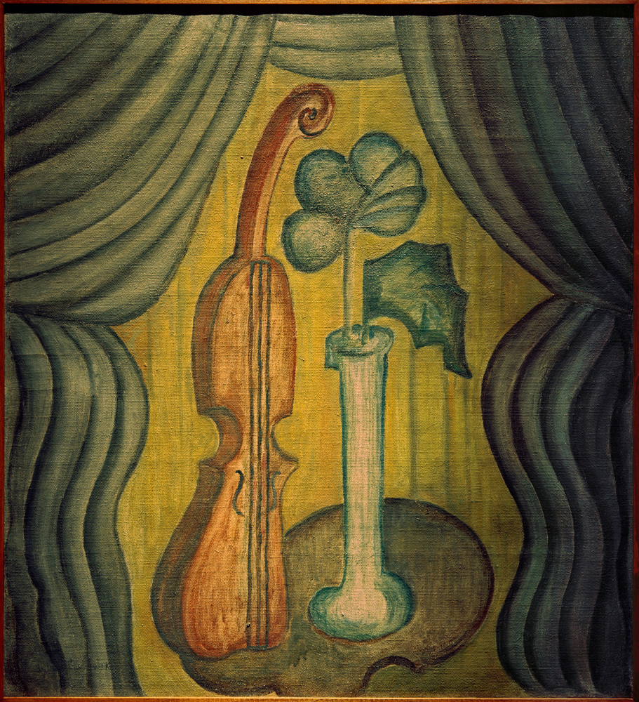 Stilleben mit Geige de Czyzewski Tytus