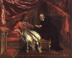 St. Filippo Neri Curing Pope Clemente VIII