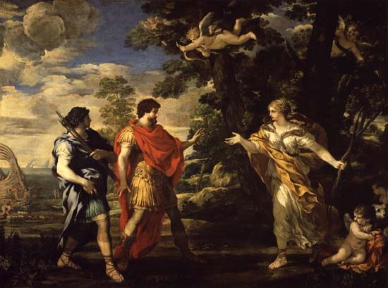 Venus Appearing to Aeneas as a Huntress de Pietro da Cortona, 