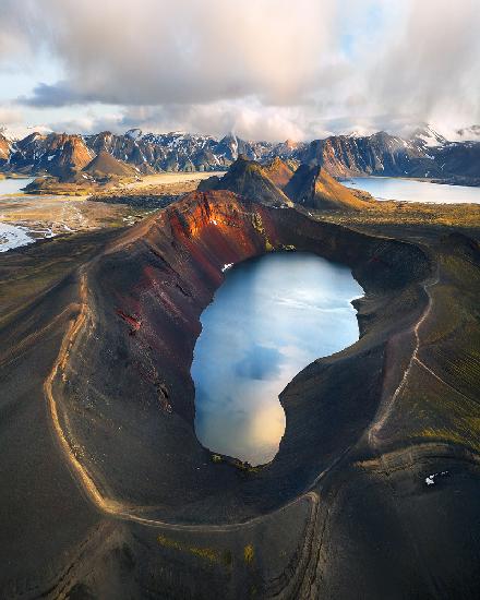 Epic Views above the Highlands in Iceland