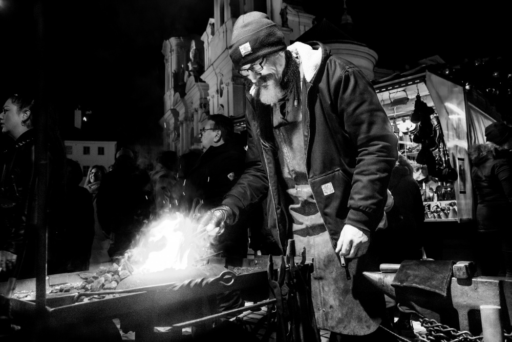 Blacksmith on the Christmas market de Daniel Klement