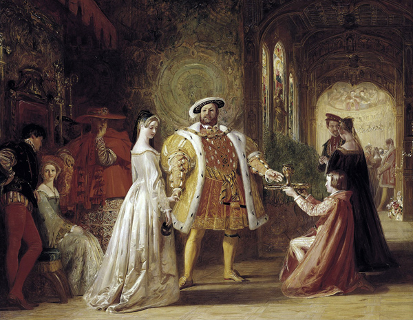 First meeting of Henry VIII and Anne Boleyn de Daniel Maclise