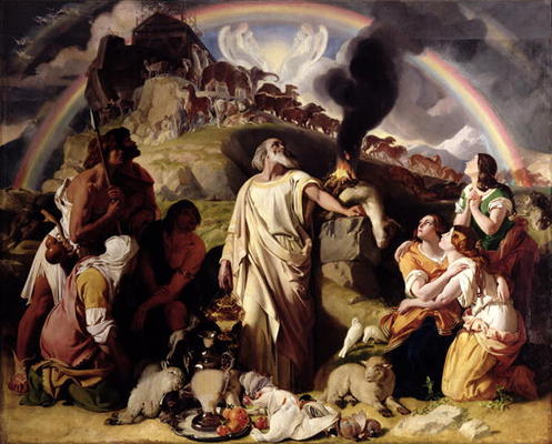 Noah's Sacrifice, 1847-53 (oil on canvas) de Daniel Maclise