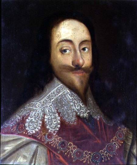 Charles I (1600-49) (panel) de Daniel Mytens