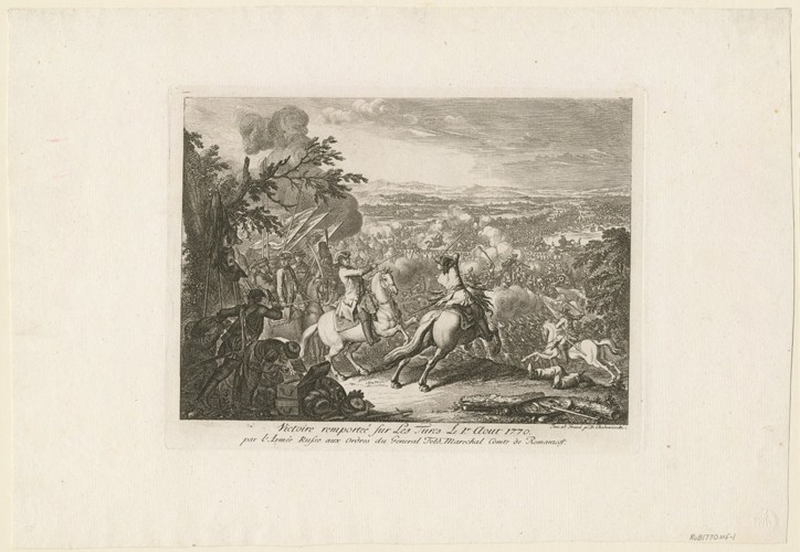 The Battle of Cahul de Daniel Nikolaus Chodowiecki