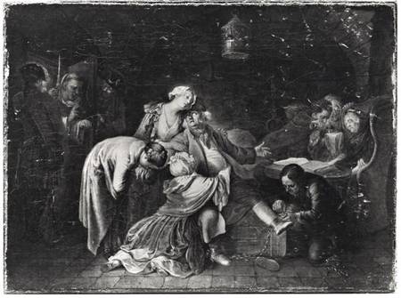 Jean Calas (1698-1762) Bidding Farewell to his Family de Daniel Nikolaus Chodowiecki